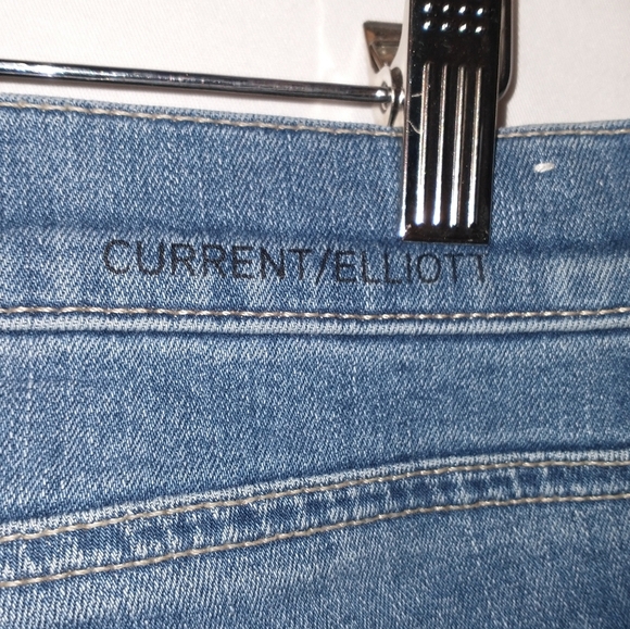 Anthropologie Current Elliott Women's Blue Jeans Skinny Size 26 - Picture 3 of 4